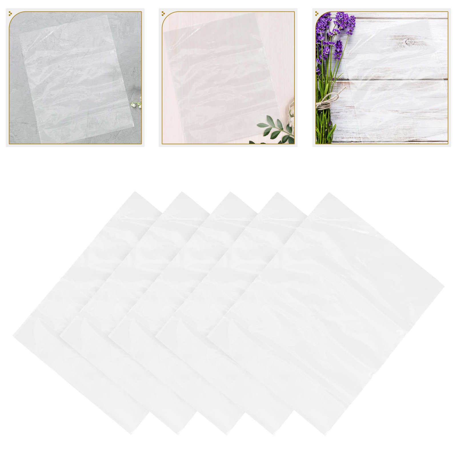 Nutrition & Fitness Hub - 50pcs Flower Bags Plastic Fresh Flower