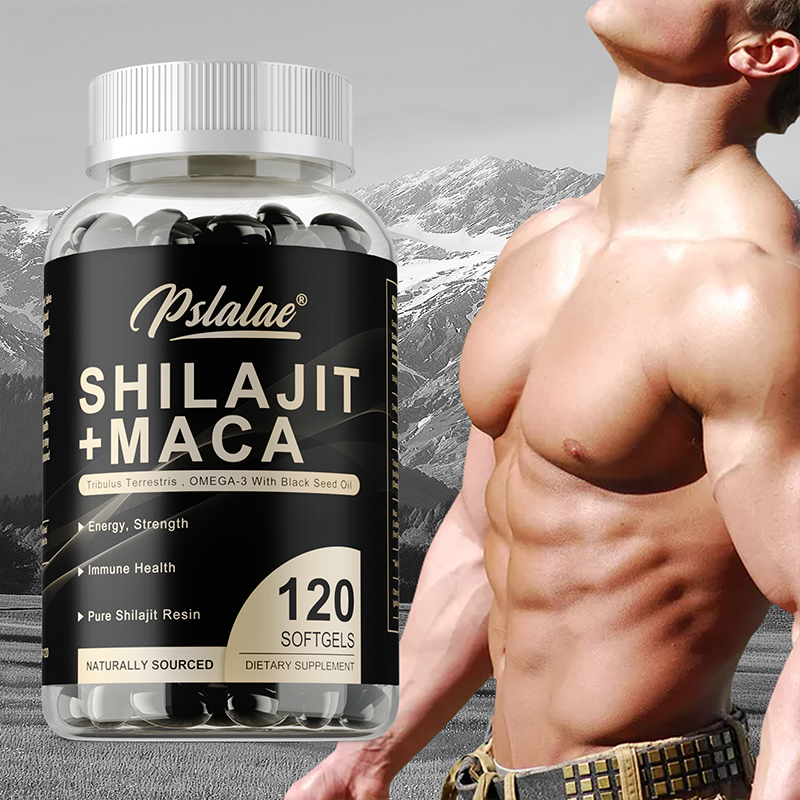 Pre Workout Supplement - Shilajit + Maca Capsules - Contains