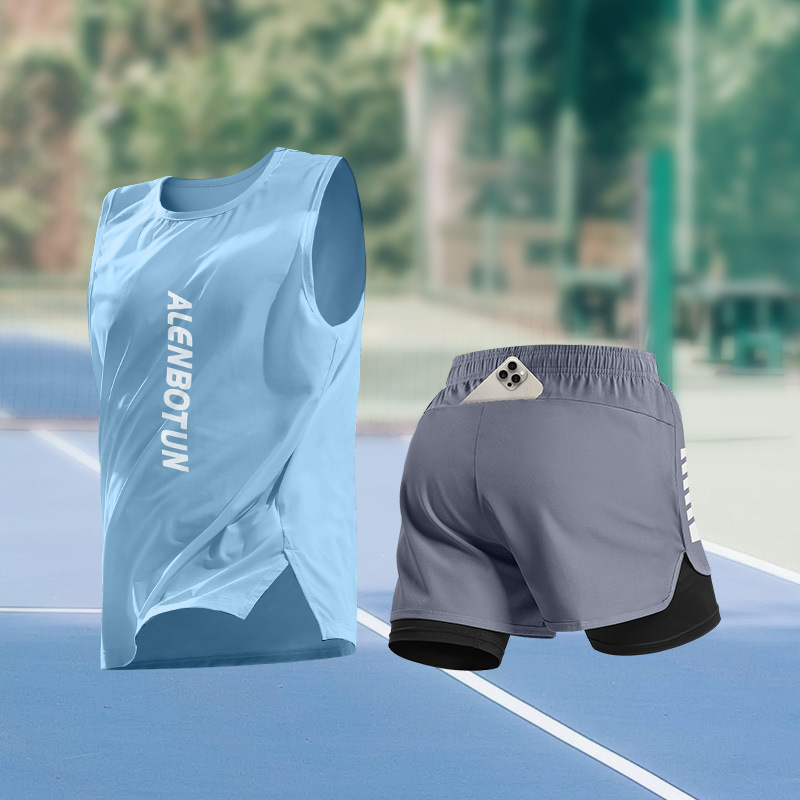 Fitness & Nutrition Lab Zapopan - Men Running Sports Set Summer New