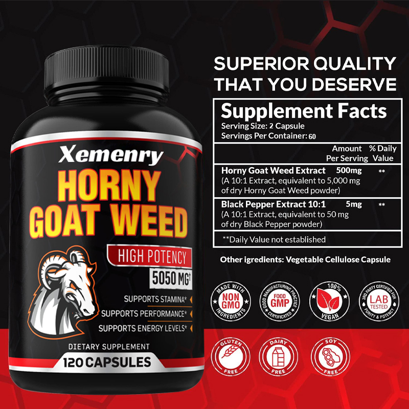 Men's Horny Goat Weed Capsules - Pre Workout Supplement 评论和价格