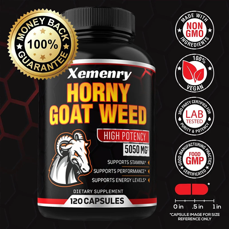 Men's Horny Goat Weed Capsules - Pre Workout Supplement 评论和价格