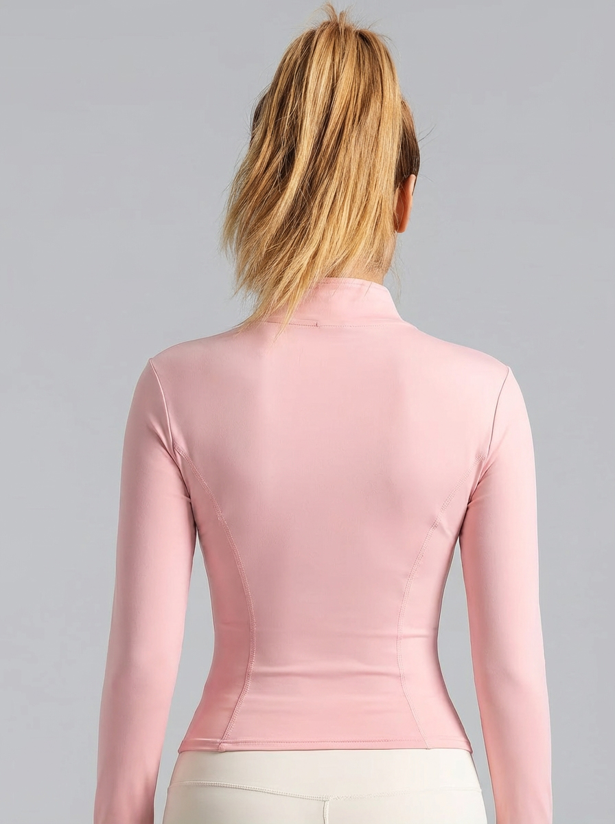New Women Light Pink Yoga Coat - Fitness & Nutrition Lab Zapopan 评论和价格