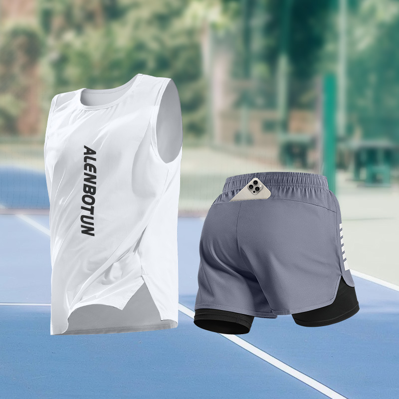Men Running Sports Set Summer  - Fitness & Nutrition Lab Zapopan 评论和价格