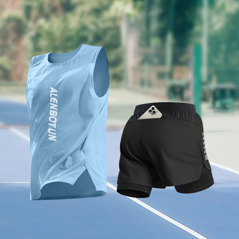 Men Running Sports Set Summer  - Fitness & Nutrition Lab Zapopan 评论和价格