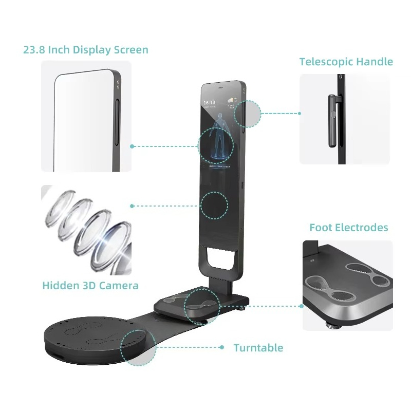 Smart Fitness Mirror Body Scan - Nutrition In Fitness 评论和价格