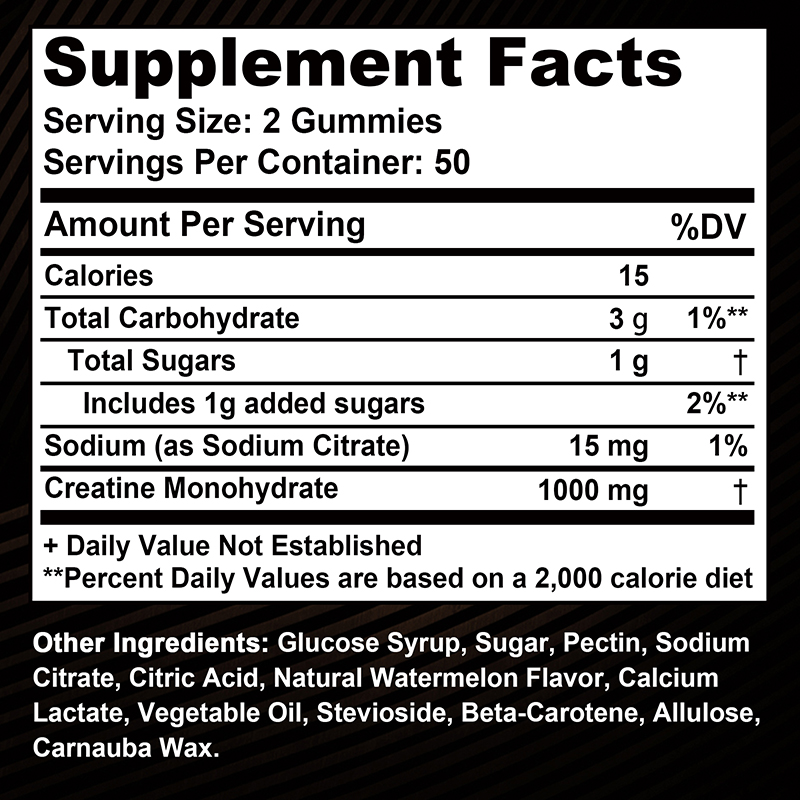 Creatine Monohydrate Gummies - - Pre Workout Supplement 评论和价格