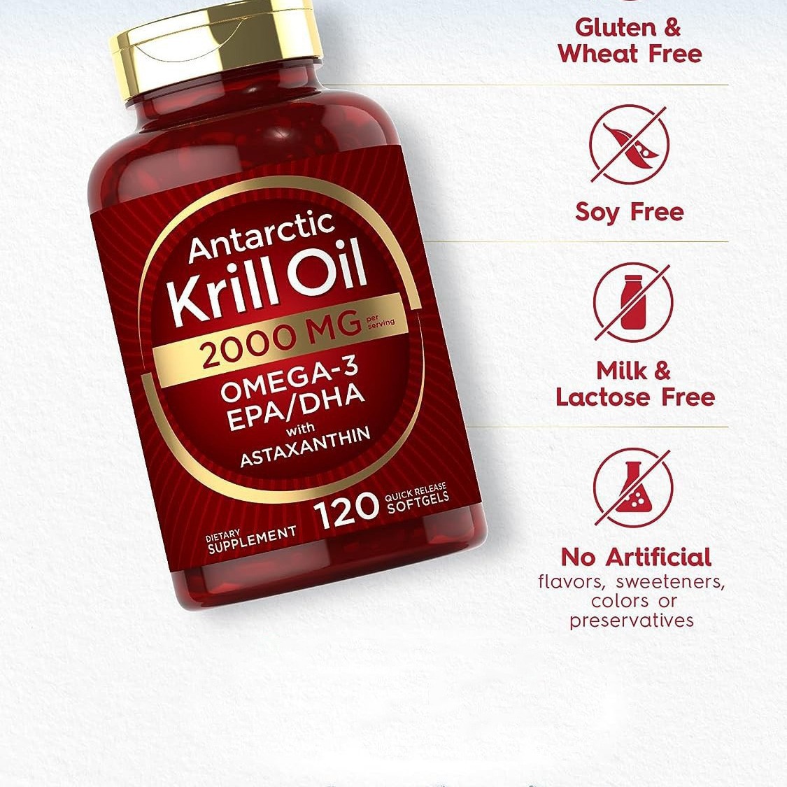 Krill oil soft capsules supple - Nutrition In Fitness 评论和价格