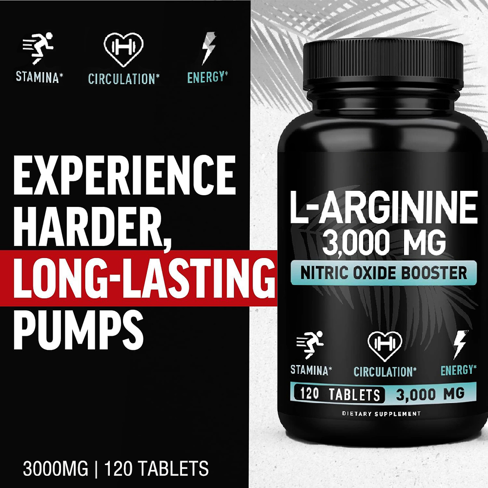 L Arginine 3000mg Capsules wit - Pre Workout Supplement 评论和价格