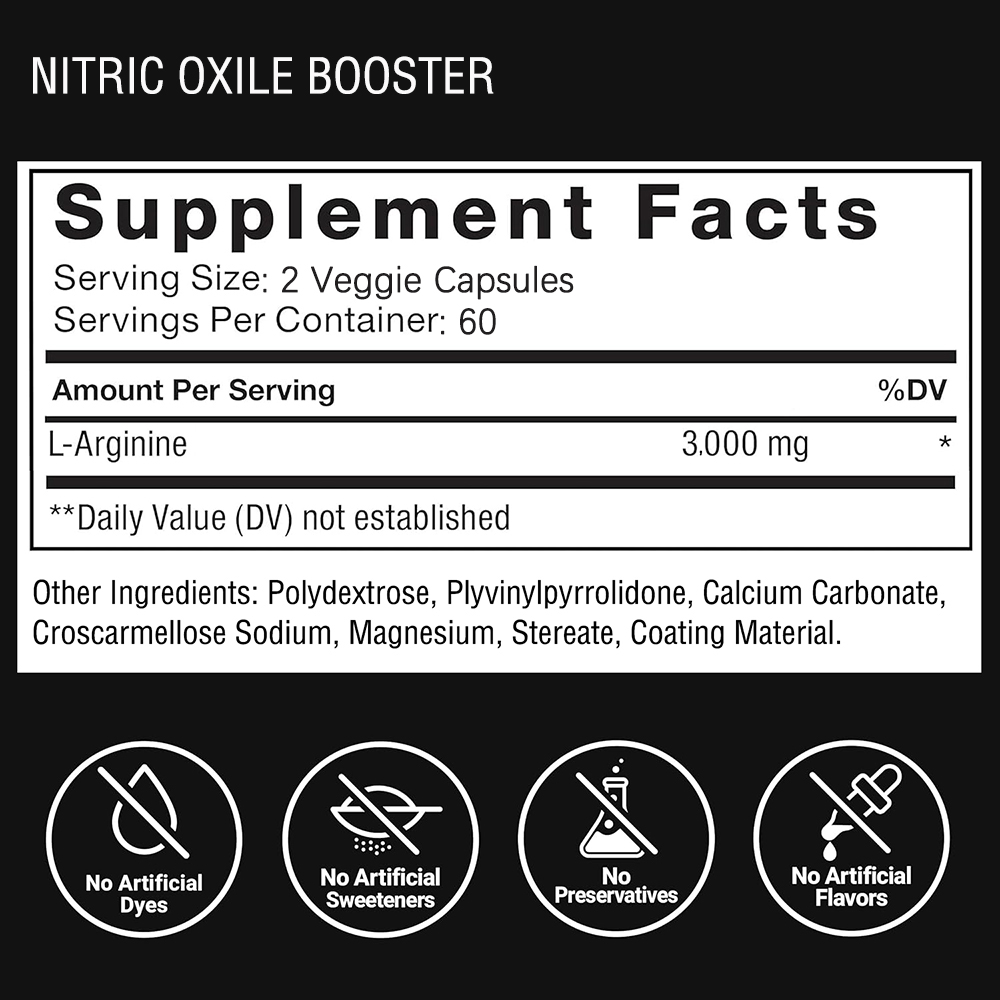 L Arginine 3000mg Capsules wit - Pre Workout Supplement 评论和价格